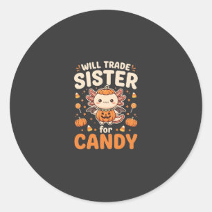 Adesivo Design de vetor de troca de doces de Halloween Axo