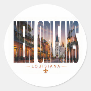 Adesivo Design de Viagem Nova Orleans Louisiana