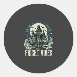 Adesivo Design de Vibrações de Terror da Casa Assombrada d