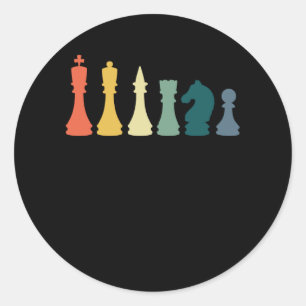 Adesivo Design De Xadrez De Xadrez Vintage