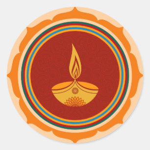 Adesivo Design decorativo de Lotus Diwali