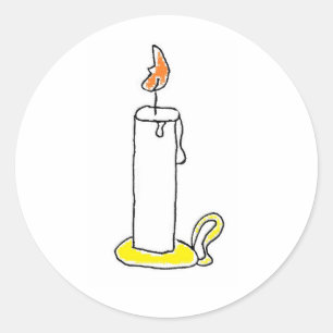 Adesivo Design do Cartoon Candlestick Holiday