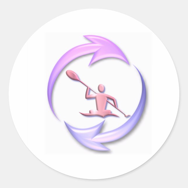 Adesivo Design do Ciclo de Kayak (Frente)