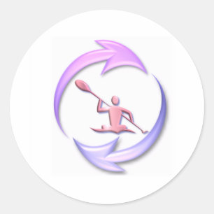 Adesivo Design do ciclo do caiaque