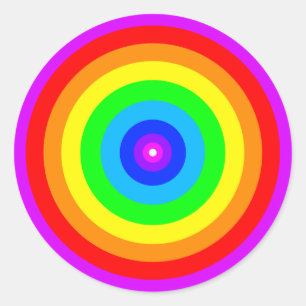 Adesivo Design do círculo arco-íris-40686