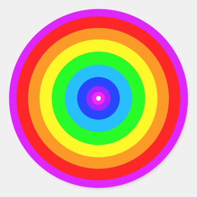 Adesivo Design do círculo arco-íris-40686 (Frente)