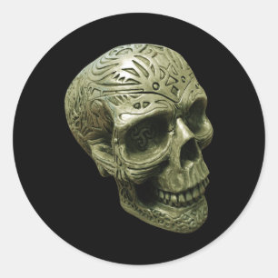 Adesivo Design do crânio - Halloween do Excelente