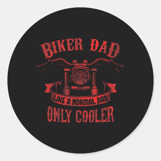 Adesivo Design do dia do Pai Biker para a motocicleta Padr (Frente)