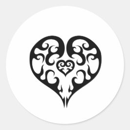 Adesivo Design do emblema cardíaco preto
