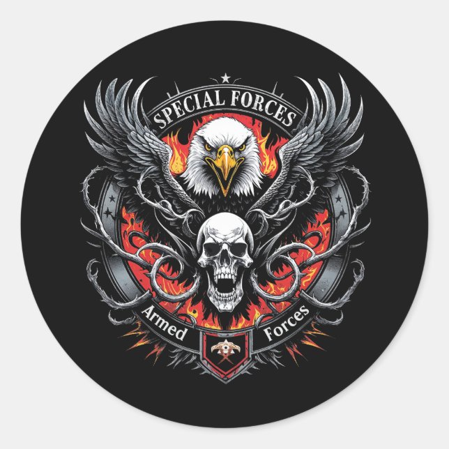 Adesivo Design do Entusiasta das Forças Armadas Militares (Frente)