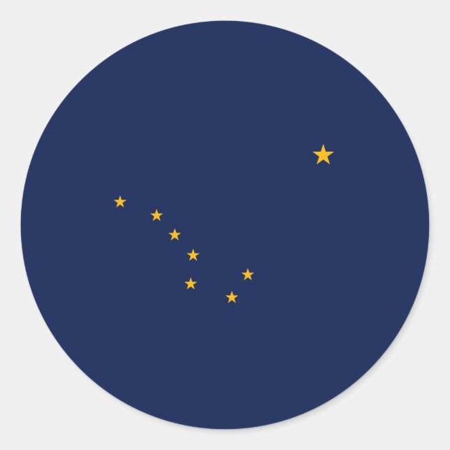 Adesivo Design do Estado do Alasca (Frente)