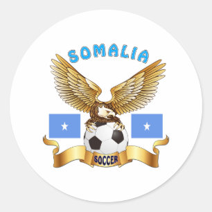 Adesivo Design do futebol de Somália