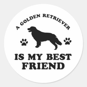 Adesivo Design do golden retriever