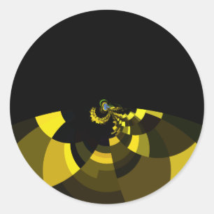 Adesivo Design do Gráfico de Arte de Vetor Preto e Dourado