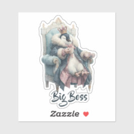 Adesivo Design do Grande Chefe Pingüim de Inverno