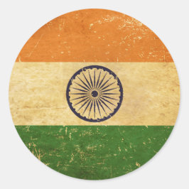 Adesivo Design do Indian Flag Vintage Grunge