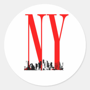 Adesivo Design do logotipo Skyline New York NY
