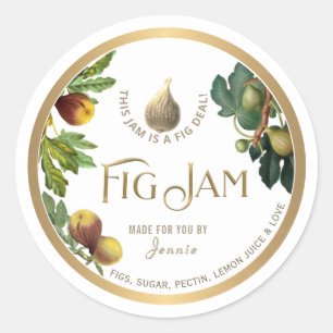 Adesivo Design do logotipo Testemunha - Elegante Fig Jam P