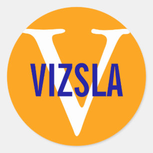 Adesivo Design do monograma da raça de Vizsla