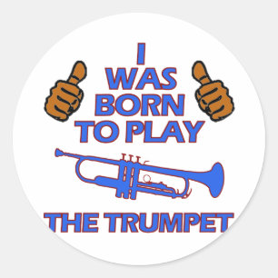 Adesivo design do Musical da trombeta