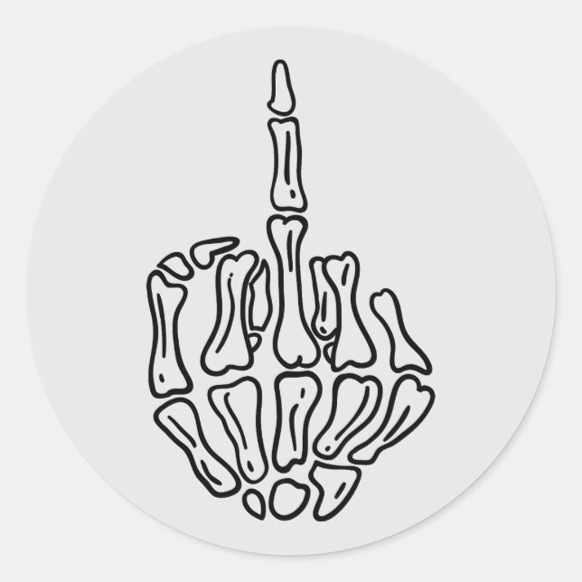 Adesivo Design do Skeleton Halloween Sticker (Frente)