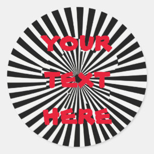 Adesivo Design do Túnel de Illusão Óptica - Furo com risca