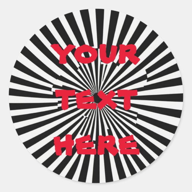 Adesivo Design do Túnel de Illusão Óptica - Furo com risca (Frente)