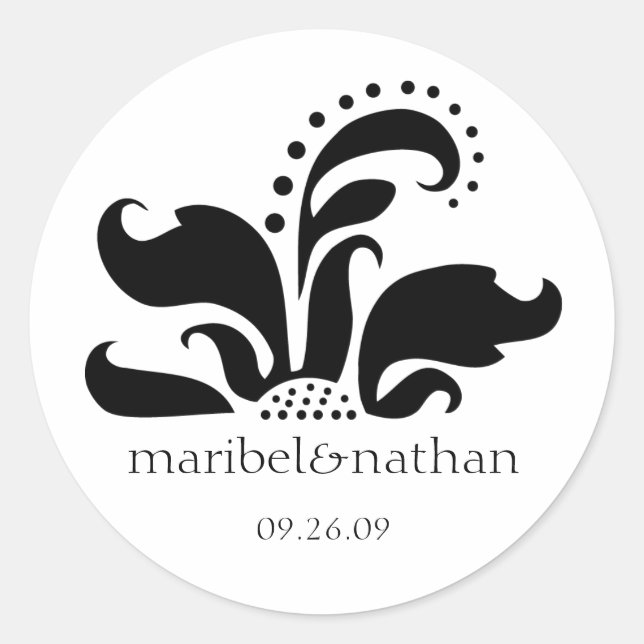 Adesivo Design do ventilador do Damasco (Frente)