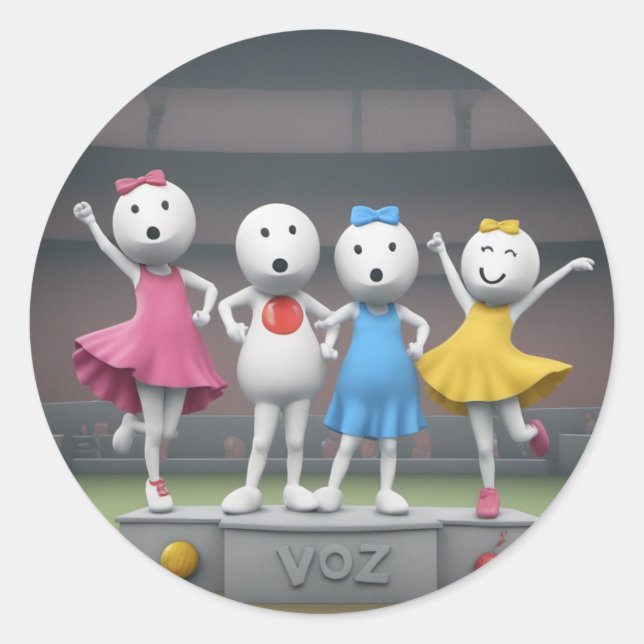 Adesivo Design do Zoozoo Sticker (Frente)