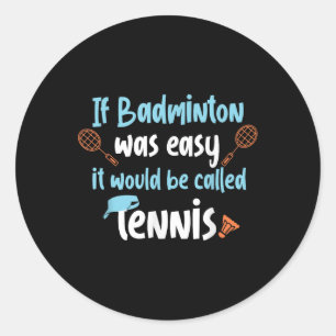 Adesivo Design engraçado de tênis de badminton para jogado