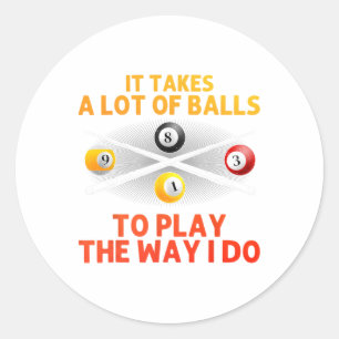 Adesivo Design Engraçado Para Homens Piscina Billiard Love