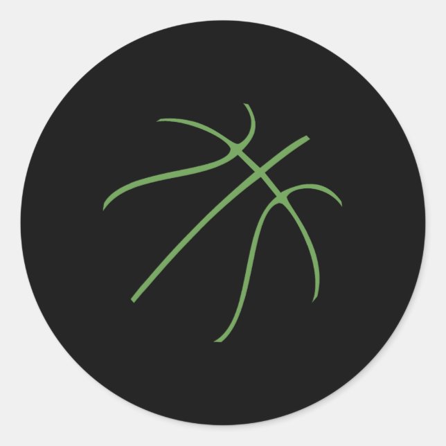 Adesivo Design Esportivo Fofo com Cor Verde (Frente)
