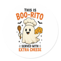 Design “Este É um Boo-Rito Servido com Queijo Extr