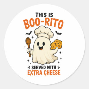 Adesivo Design “Este É um Boo-Rito Servido com Queijo Extr
