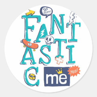 Adesivo Design Fantástico Me Round Sticker