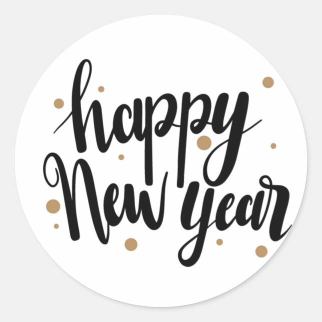 Adesivo Design Feliz Ano Novo (Frente)