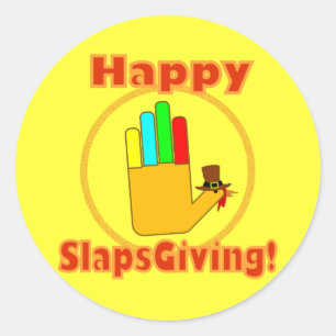 Adesivo Design feliz de Slapsgiving