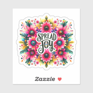 Adesivo Design Floral Colorida Joyful