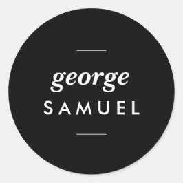 Adesivo Design Floral Dourado Elegante Com Círculo Negro N