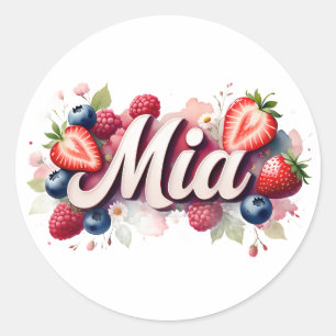 Adesivo Design Floral Mia Berry, Sticker Personalizado