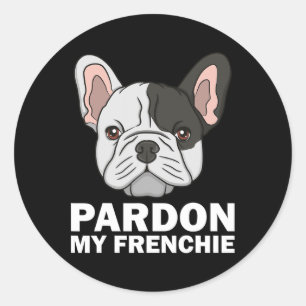 Adesivo Design Francês Para Homens, Desculpem Minha Frente