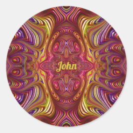 Adesivo Design Fratural multicolorido ~