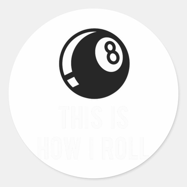 Adesivo Design Funny Billiards Para Jogadores De Piscina R (Frente)