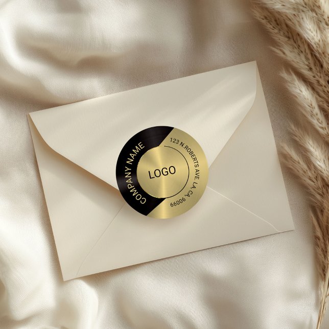 Adesivo Design Geométrico Dourado e Moderno (Criador carregado)