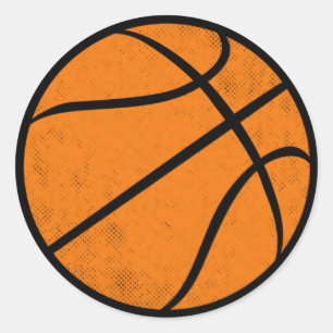 Adesivo Design Gráfico de Basquete Vintage Angustiado