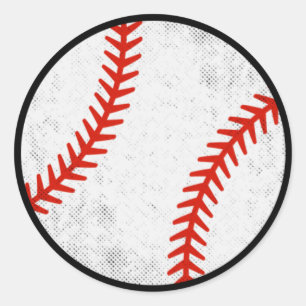 Adesivo Design Gráfico de Beisebol Vintage Angustiado