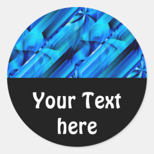 Adesivo Design gráfico sem emenda - preto azul mim