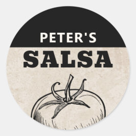 Adesivo Design grunge de Salsa de tomate caseira moderna