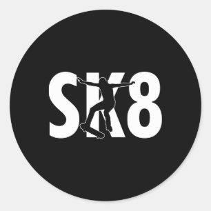 Adesivo Design Legal de Skate Sk8 Cool Truques de Skate