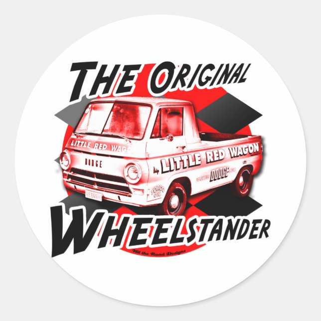 Adesivo design Little Red Wagon (Frente)
